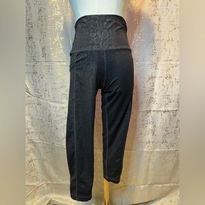 Black Patterned Pants
